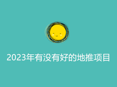 2023年有没有好的地推项目