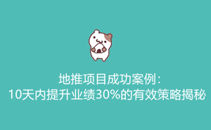 地推项目成功案例：10天内提升业绩30%的有效策略揭秘