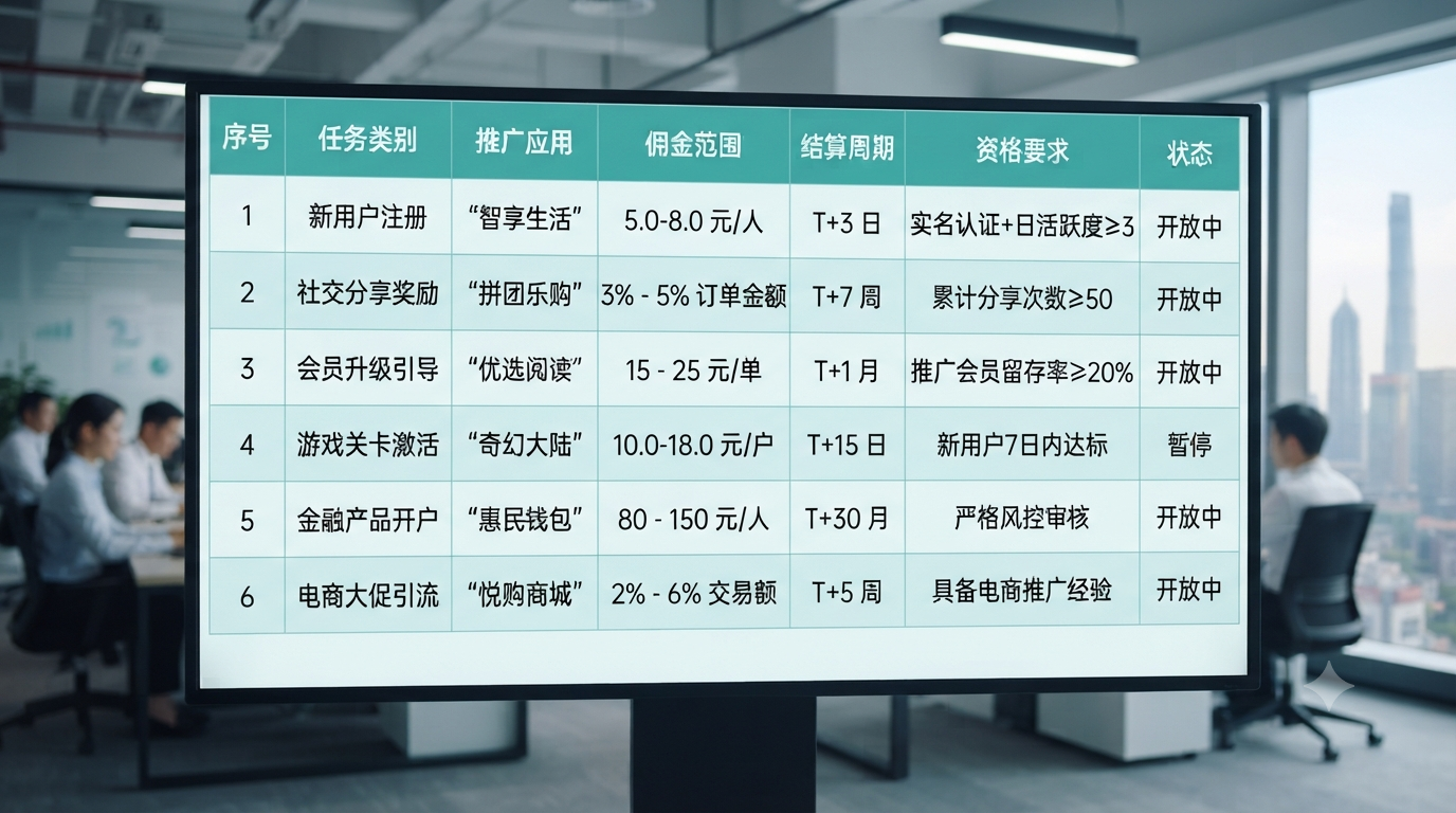 最新十大{keyword}实测整理，佣金、任务和结算怎么选