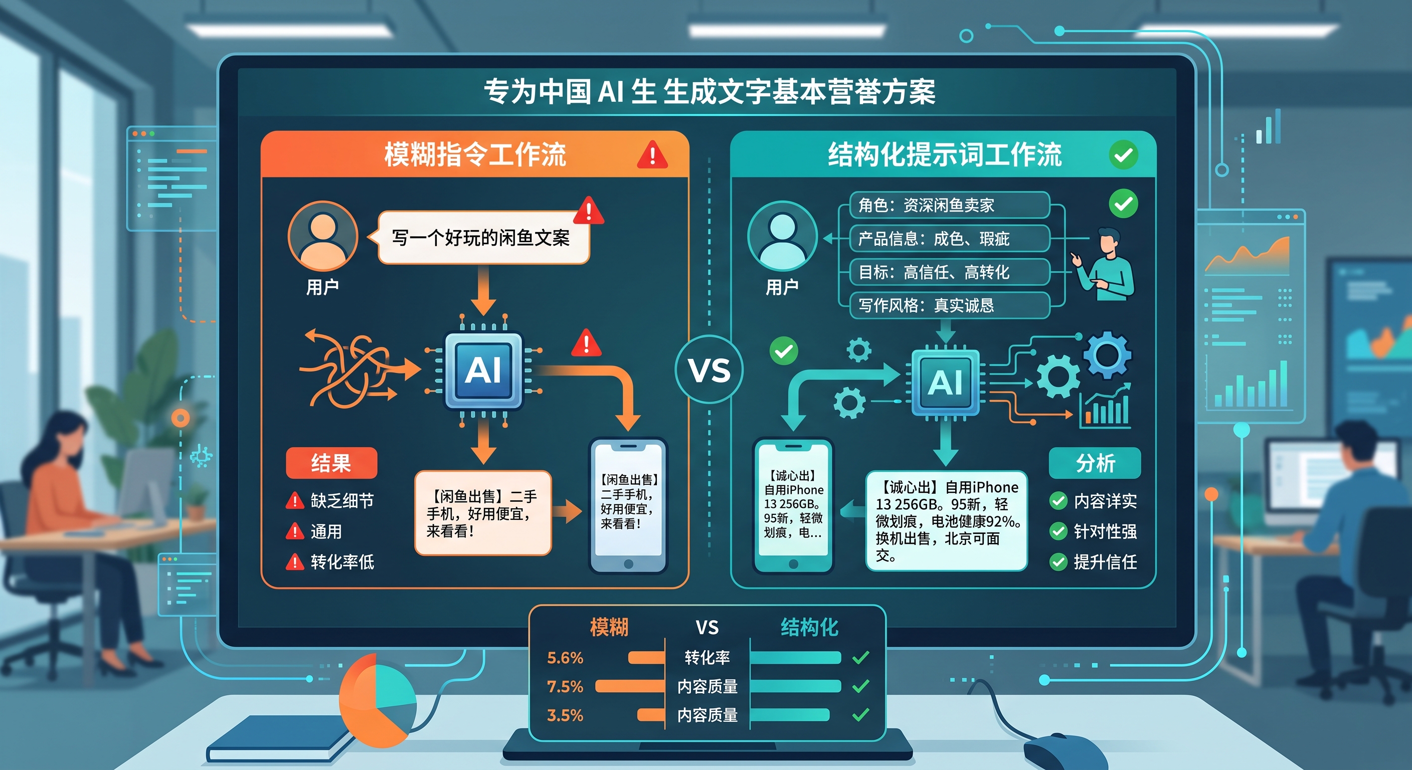 用ChatGPT批量产出网赚文案和闲鱼卖货话术，指令这样写才管用