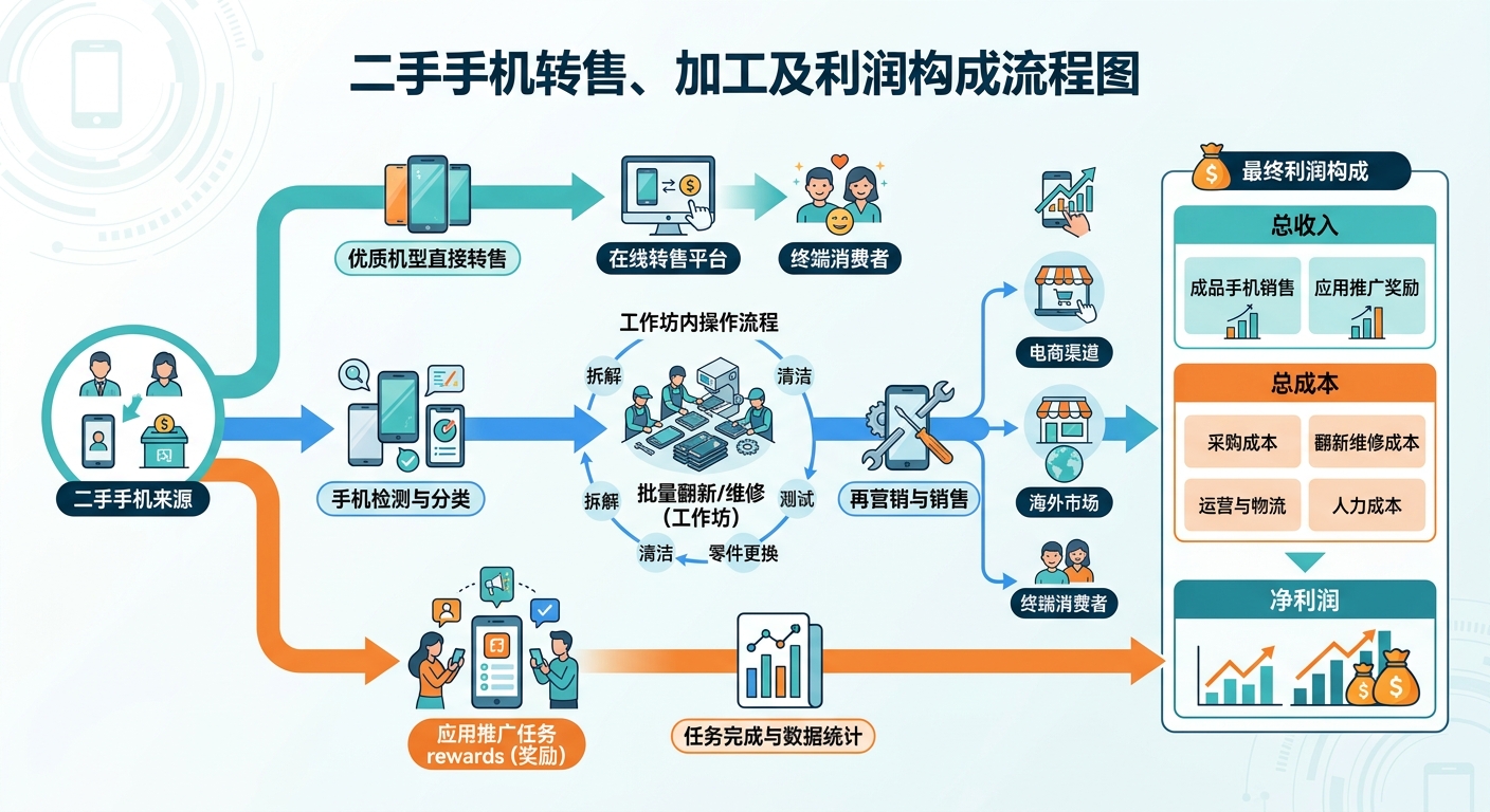 倒卖二手手机利润有多可怕?一部iPhone倒手净赚300,揭秘充场工作室批量消耗产业链