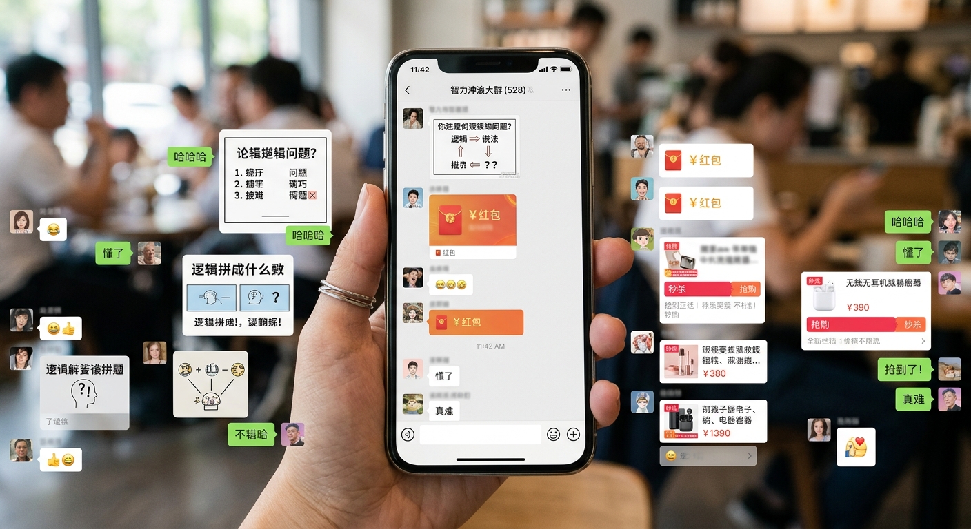 淘客群和外卖红包群激活攻略：用脑筋急转弯和秒杀盘活死群