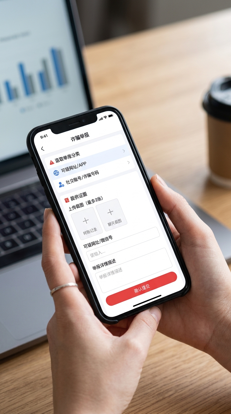怎么在国家反诈中心举报？手把手教你在官方APP提交骗子拉新平台网址和微信号
