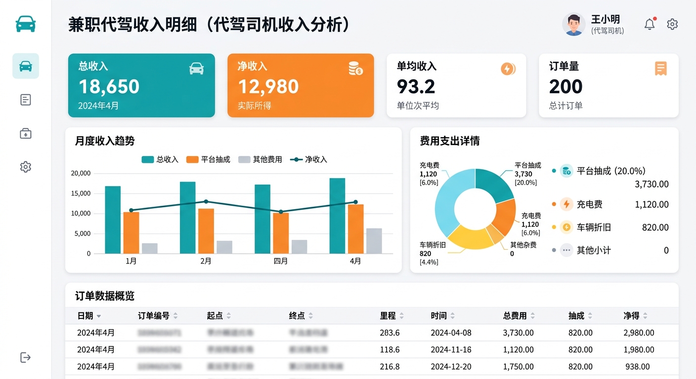 代驾兼职真实收入曝光:晚上兼职做代驾到底能拿多少钱