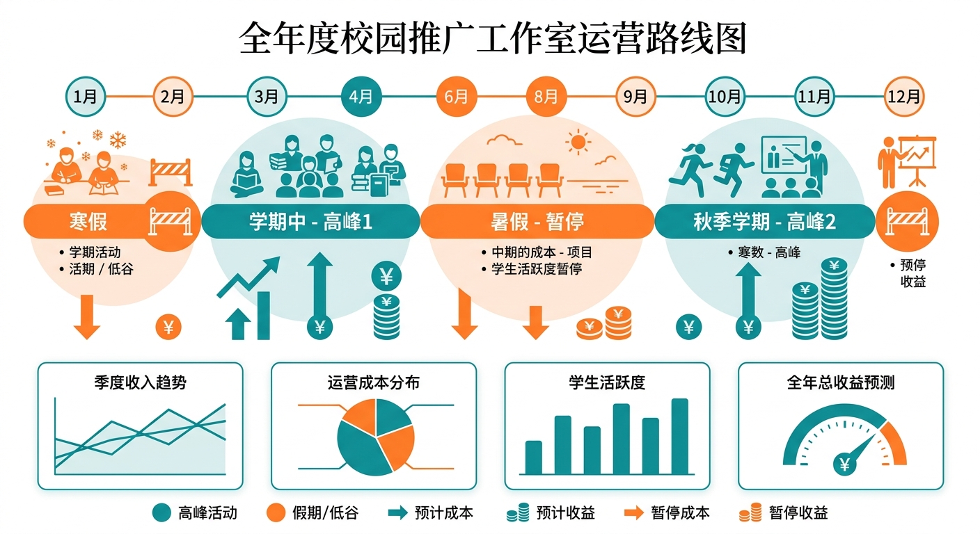 充场工作室选址大学城：学生兼职红利与寒暑假空档期的真实账本
