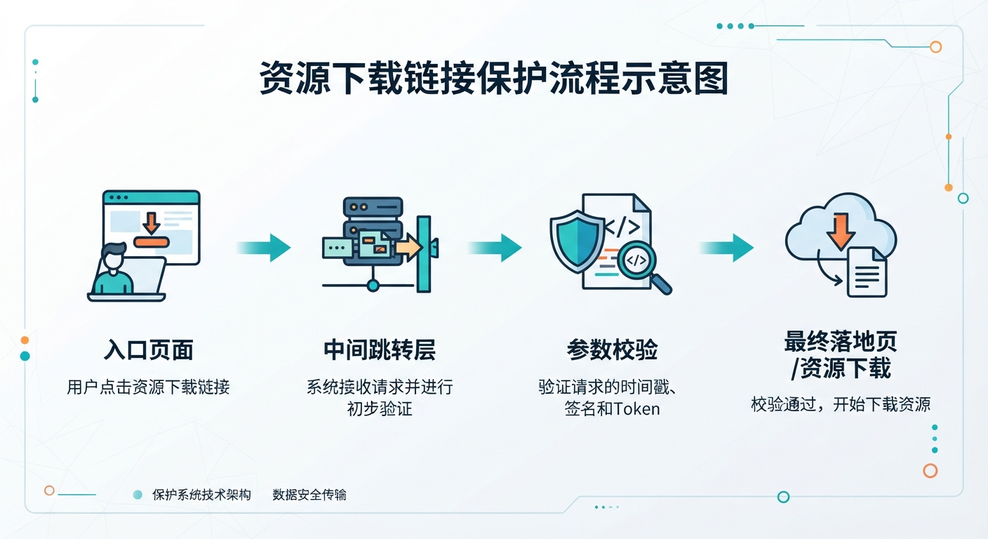 蓝奏云外链防屏蔽封装：网赚教程资源下载页面的多重跳转技术拆解