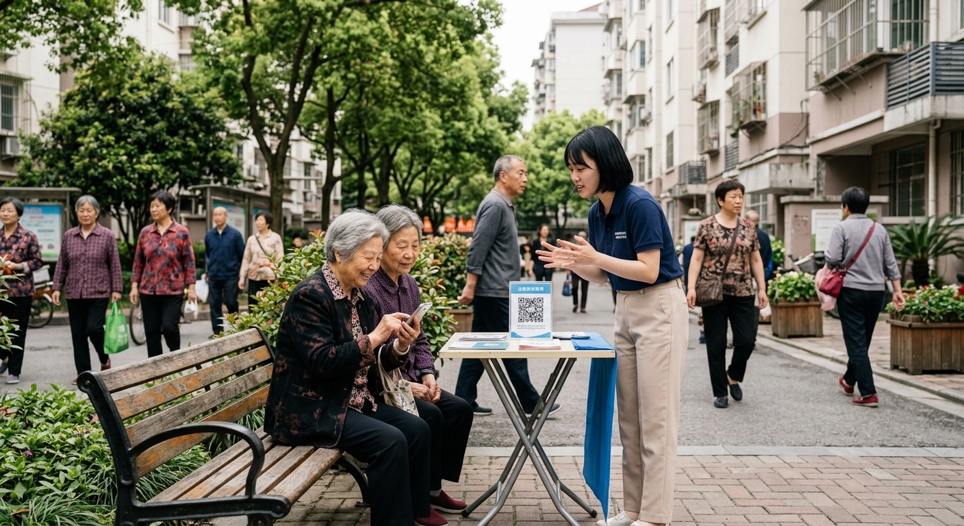 老年人不会输入短信验证码？地推现场标准协助姿势与防隐私纠纷话术