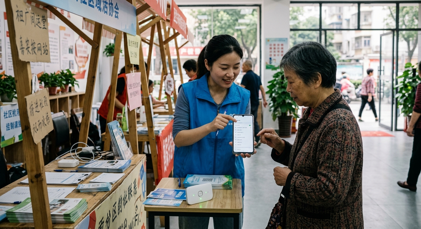 用户手机卡欠费或没流量，地推现场怎么连室内合规分流网络救急