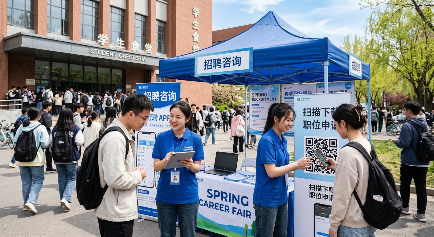智联招聘与BOSS直聘双端拉新：春招期间大学求职服务点搭建的实操拆解