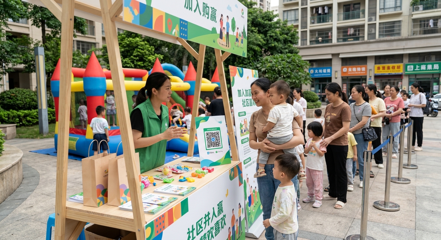 充气城堡乐园门票拉新：宝妈进群免费畅玩背后的电商App推广逻辑