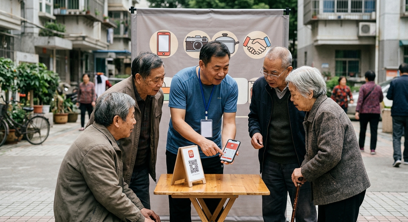 闲鱼帮卖业务推广技巧：教中老年断舍离摆摊换零钱的操作思路