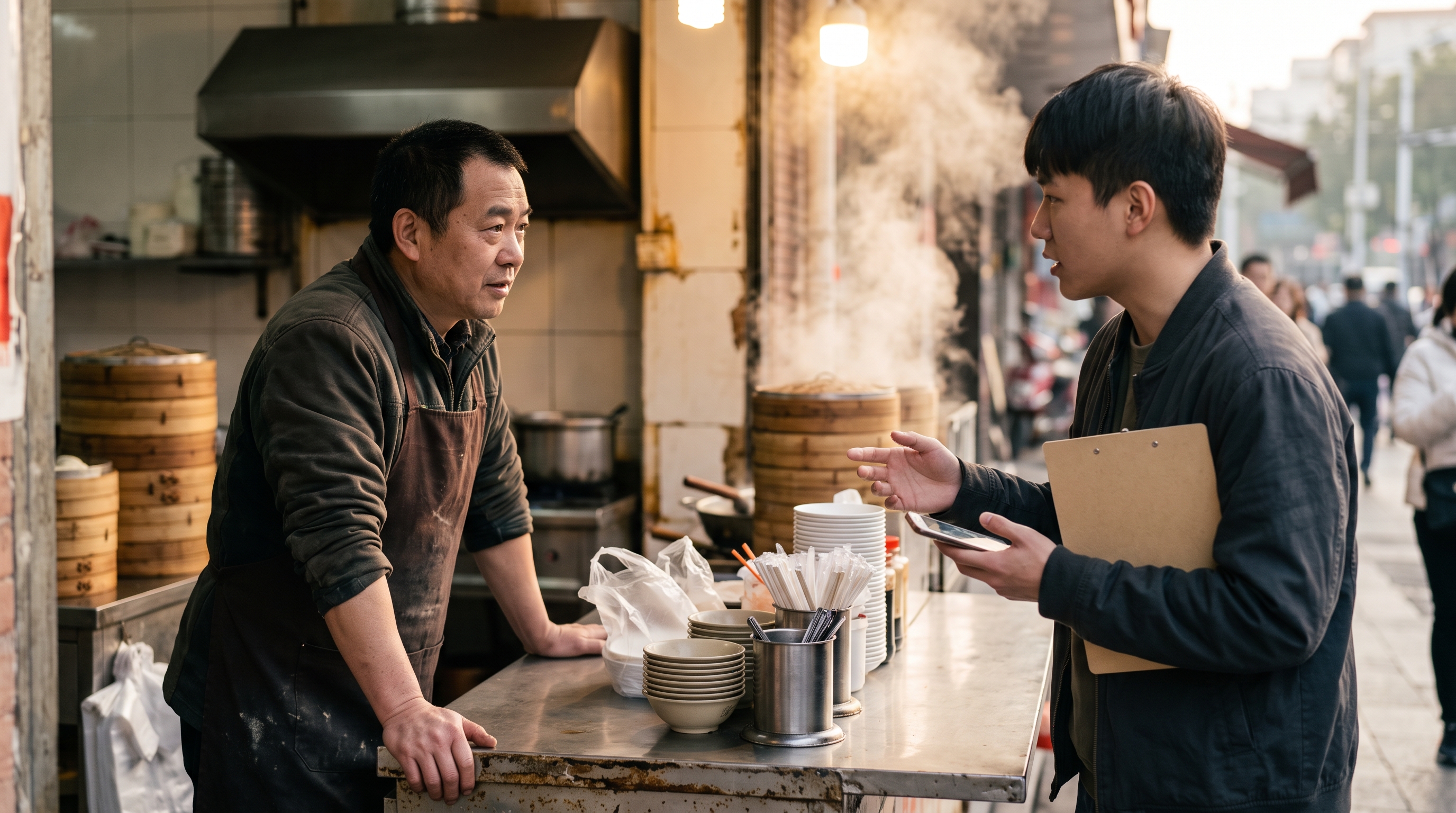 包子铺包桌拉新怎么干？建行生活一元早餐地推的笨办法