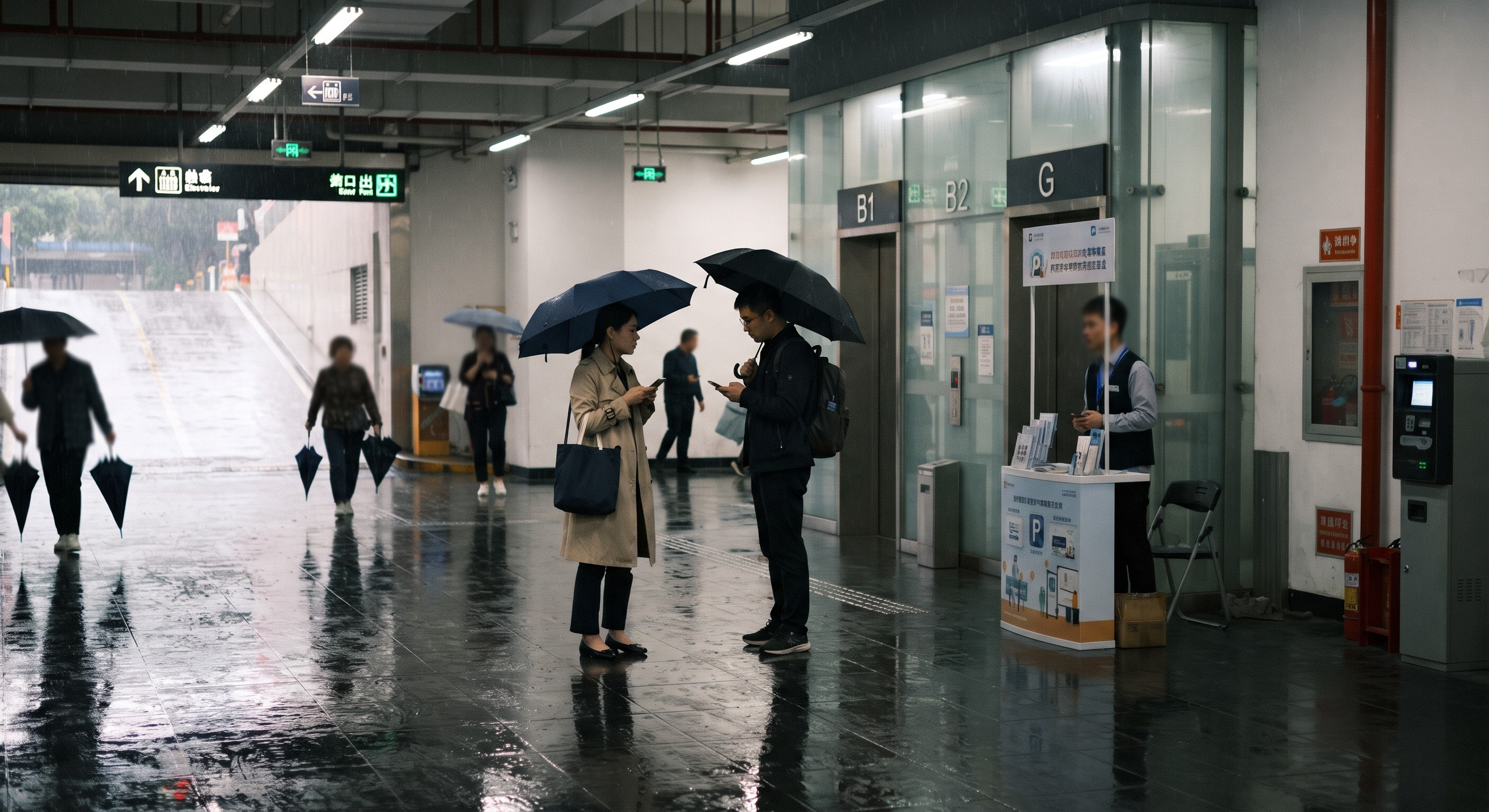 雨天转战地下车库入口地推：避雨人群的针对性拦截怎么做