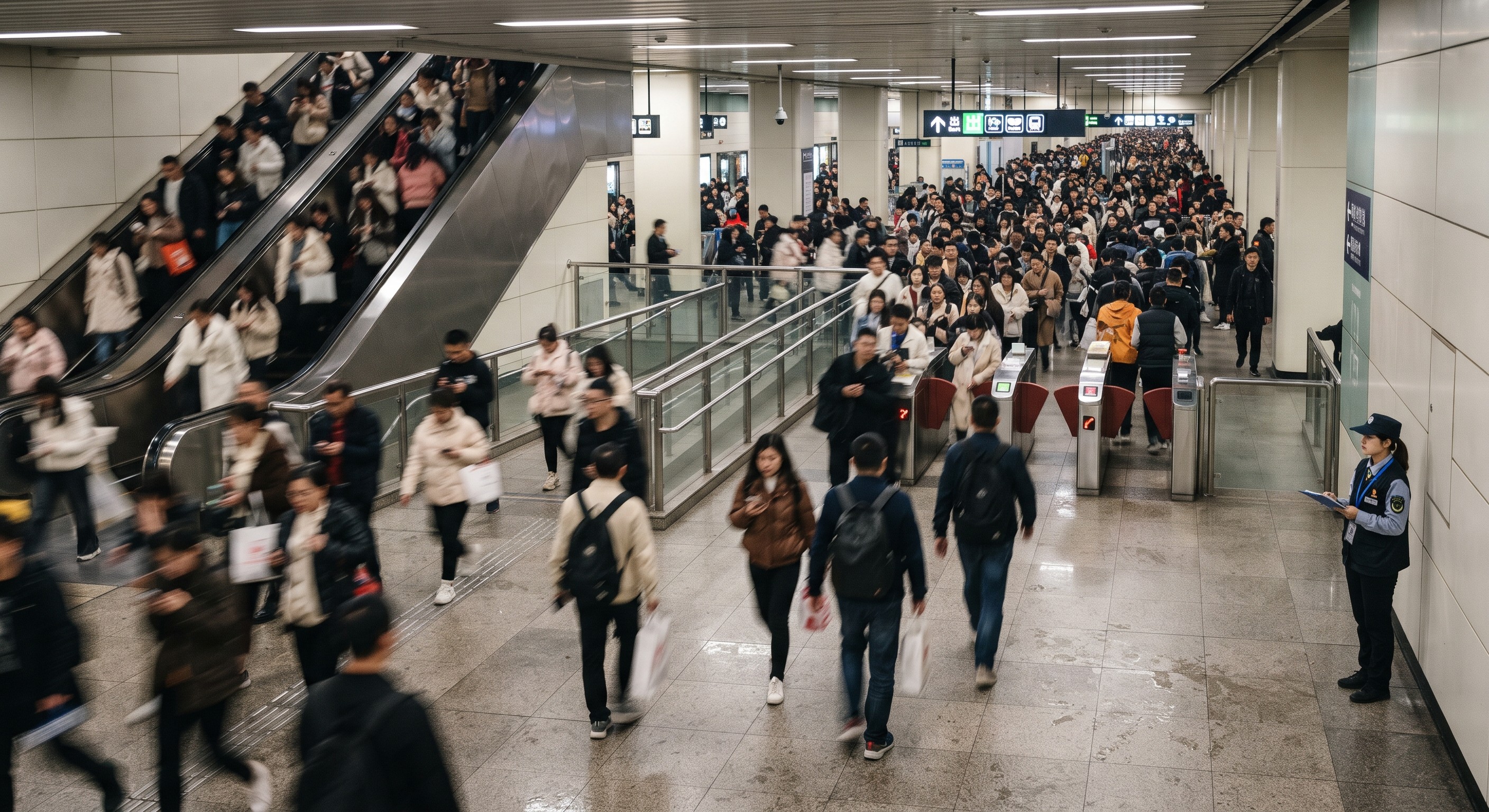 地铁口50米禁摆区外围精准定点：卡位人流必经之路的测速法